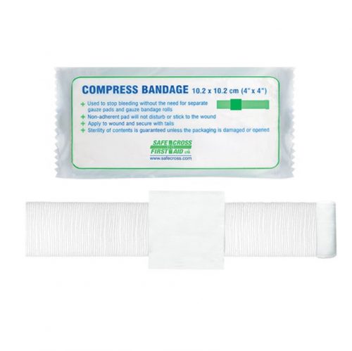 Bandage de compression stérile 4 po | Safe Cross