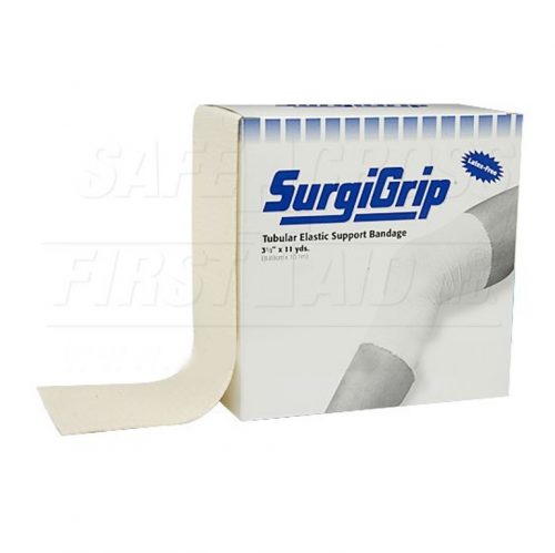 Bandage de support élastique tubulaire (E) pour une utilisation sur les jambes ou les petites cuisses